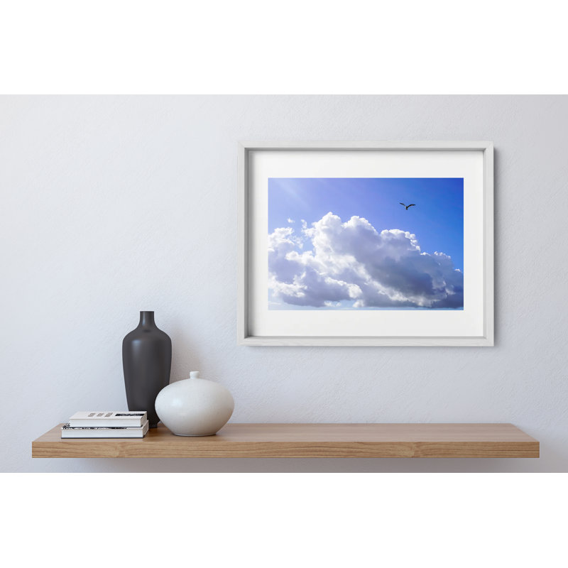 Every Cloud Print by Joseph Regan, 14" H x 16" W x 0.75" D, White