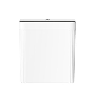 EKO Brio Motion Sensor Trash Can, 10L in White Compact Design, Fingerprint Resistant Trash Bin for Effortless Waste Disposal