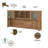 Magomed L-Shaped Computer Desk Office Set with Hutch-937115998