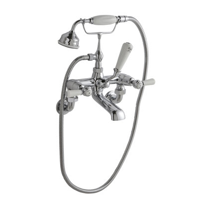Topaz Wall Bath Shower Mixer Bath Filler with Diverter