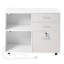 Classeur mobile 3 tiroirs en bois avec bande lumineuse