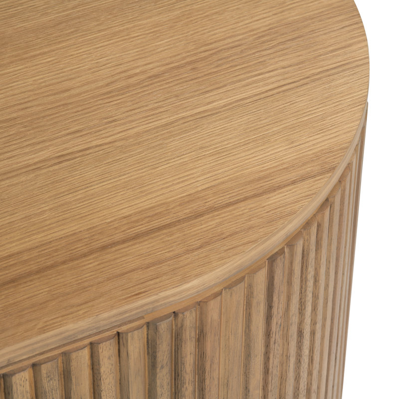 Coomes 52 in. Brown Oval Shaped Cocktail Coffee Table