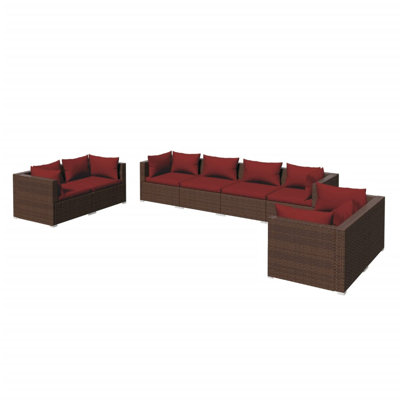8 Piece Lounge Sofa Seating Group