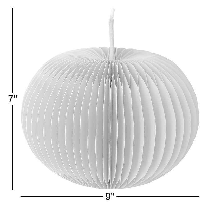 Paper Folding Honeycomb Pumpkin with Twig Stem