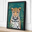 Leopard Portrait Modern - Wrapped Canvas-816919146-816919148