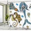 Ensemble de rideau de douche et crochets Mermaid-44248131