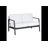 Armando 51” Aluminum Outdoor Loveseat with Sunbrella Cushions-1166644303-1150945330