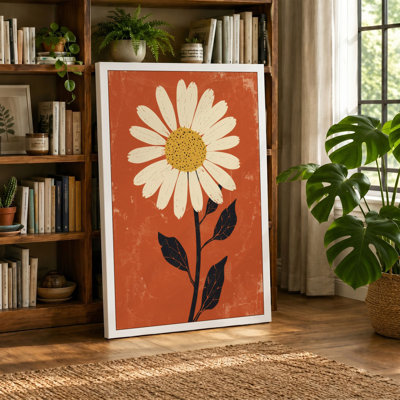 Golden Daisy Botanical - Wrapped Canvas