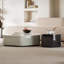 Table basse hexagonale en pierre supercristalline