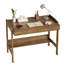 Solid Wood Desk with Drawers - Manual Adjustable Height Standing Computer Desk with Cable Hole-1781994030-1781259007