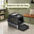 Help kittens and elderly cats access the litter box with this large 16 x 11 in litter box step and ramp; the double-layer litter catcher mat provides anti-tracking performance and easy cleaning.