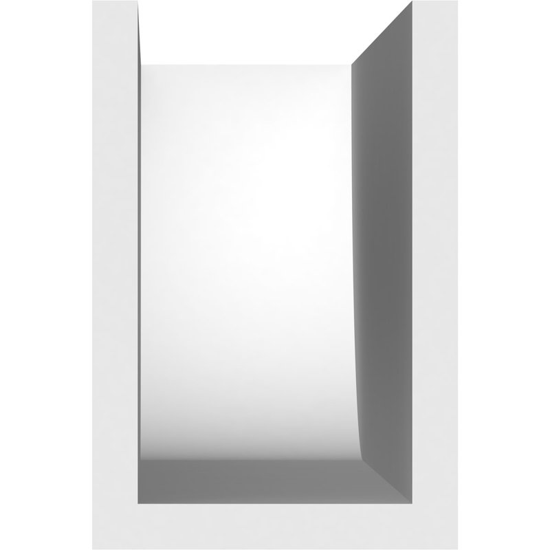 Queue de chevron standard en PVC de qualité architecturale Durham, H 6 po x L 4 po x P 24 po
