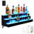 1-3 Tier Bottle Display Shelf Bar Shelves with Remote & App Control,16 Colours,4 Music Modes,Acrylic Lighted Bottle Display for Liquor Shelves-530244824
