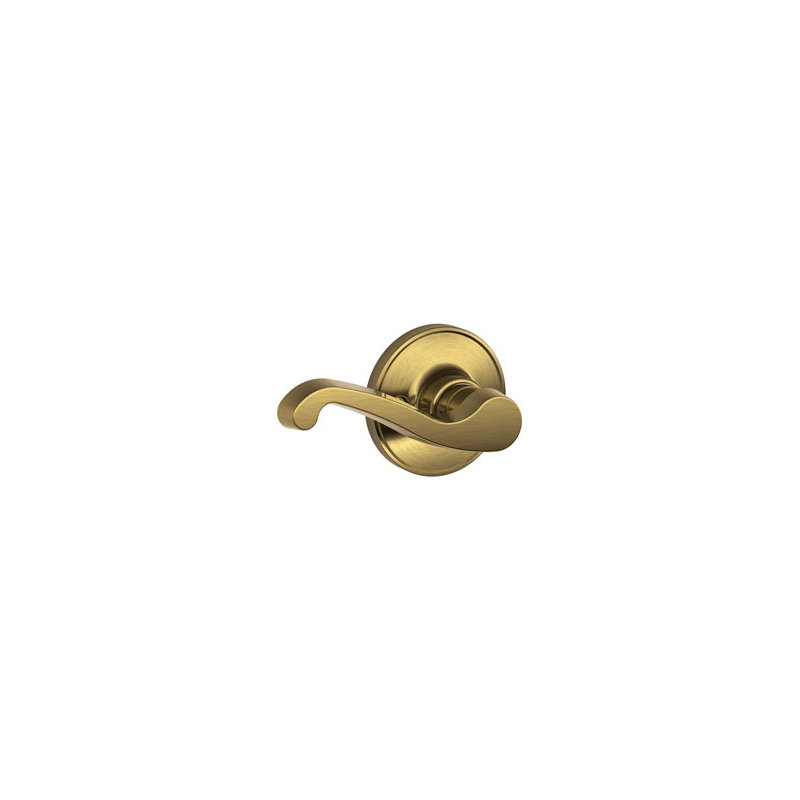 LaSalle Lever Keyed Entry Lock, Left, Antique Brass, Privacy