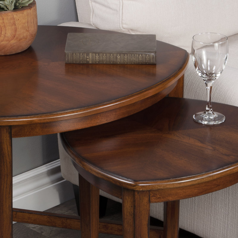 Finnegan Triangle Nesting Tables, Chocolate