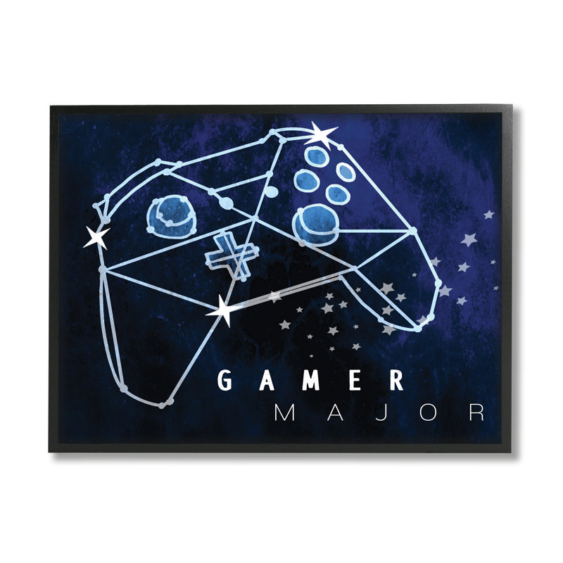 Gamer, Giclée encadrée noir minuit, H 11 po x l 14 po x P 1,5 po
