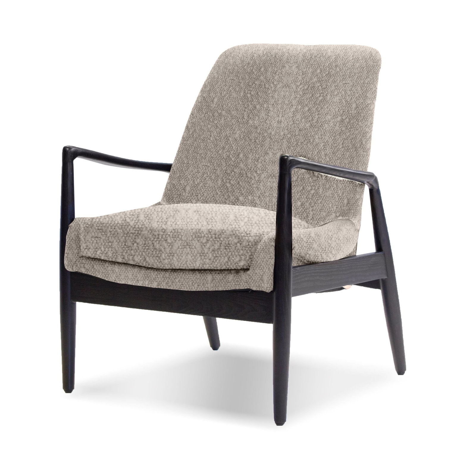Isabel Lounge Chair, Smoke Wool