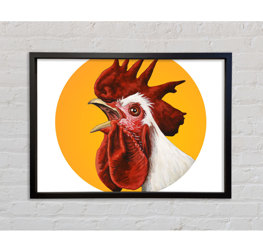 The Rooster Crow - Einzelner Bilderrahmen Kunstdrucke auf Leinwand