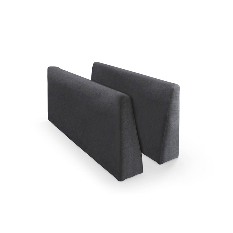 Kellan Modern L-Shaped Sectional Sofa with Convertible Ottoman, Gray Linen