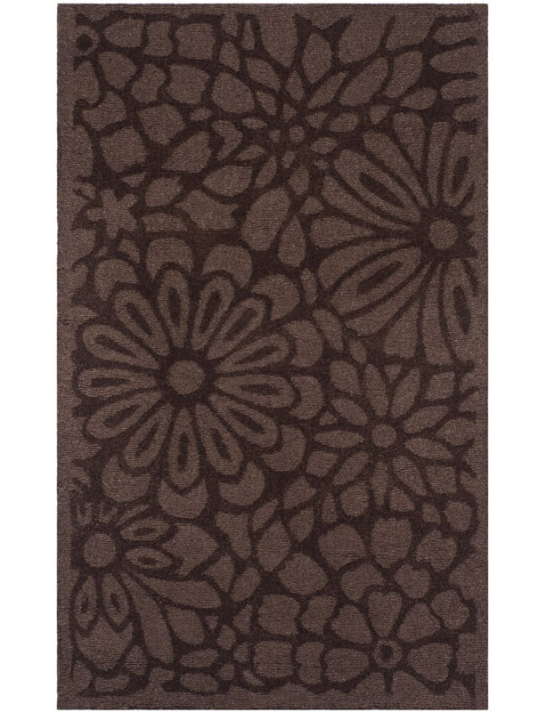 Tapis en laine touffeté à la main Full Bloom, Rond 8 pi