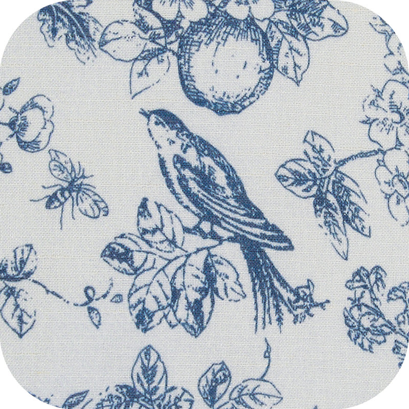 Panneaux de rideaux semi-transparents en lin, Bleu, L 50 po x L 84 po