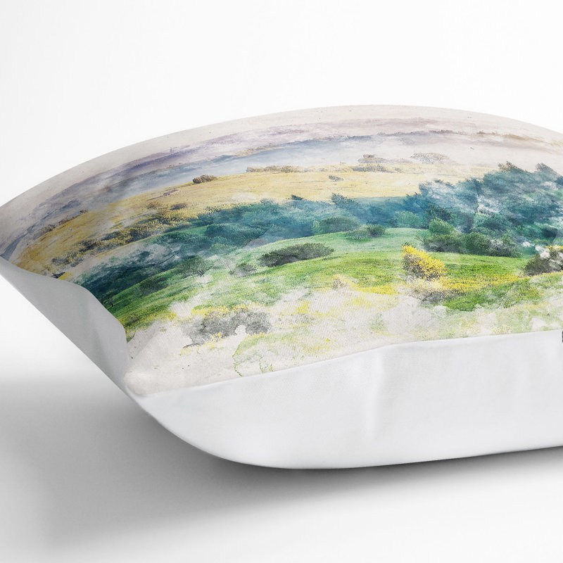 Square Throw Cushion, White, 40cm H x 40cm W x 15cm D