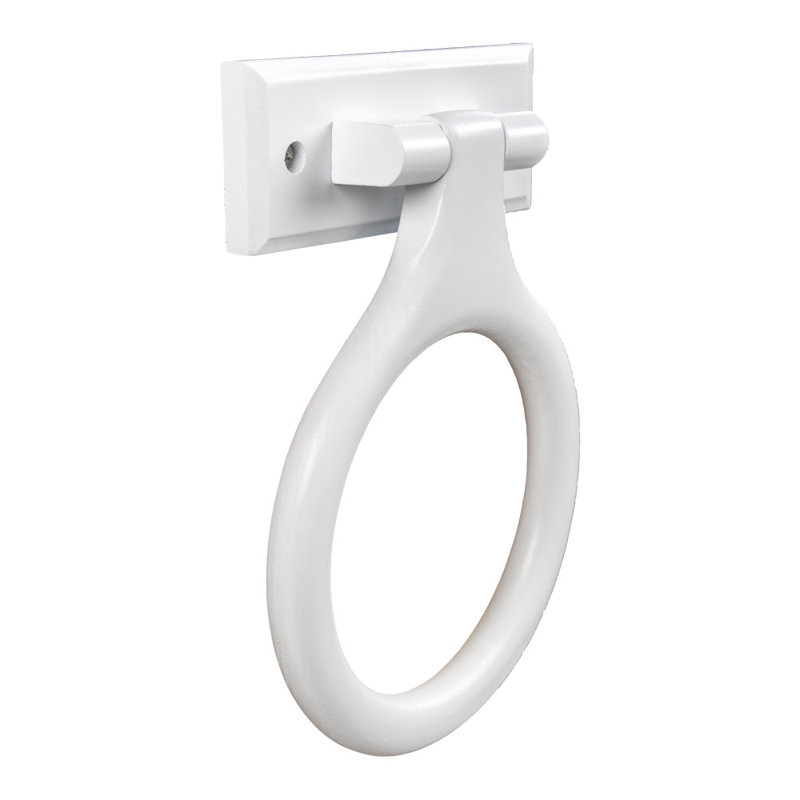 Porte-serviette mural en bois blanc Dalton