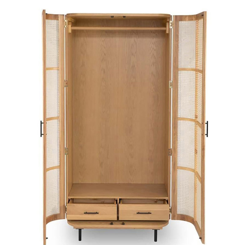 Armoire tressée en rotin Nordic Home