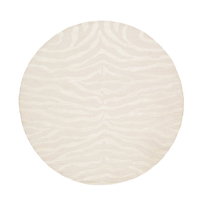 Edgy Hand-Tufted Cream/Ivory Transitional Area Rug
