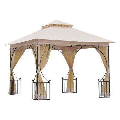 9.7 Ft. W x 9.7 Ft. D Steel Patio Gazebo