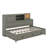 Wooden Daybed With Drawers, Shelf And USB Ports-194564097-194564103