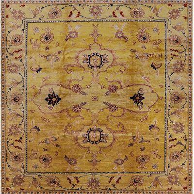 Tapis oriental jaune