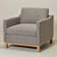 Fauteuil rembourré en duvet d'oie 34,5 po Cami-1498081162
