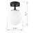 Elara 1 - Light 5.9" Globe Glass Cap Semi-Flush Mount