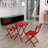 3 Piece Foldable Patio Bistro Set With Round Table And Chairs, Perfect For Outdoor Relaxation And Space Efficiency-2072298805