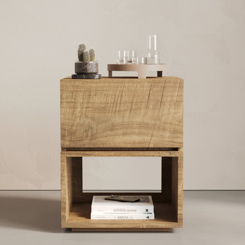 Burma Nightstand - Natural Reclaimed Teak