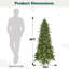 Arbre de Noël épinette vert pré-éclairé-430516401