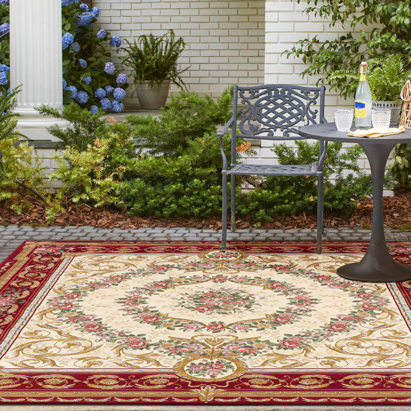 Tapis d'extérieur traditionnel, Carré 10 pi