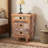 End Table, Nightstand, Side Table With 3 Drawers