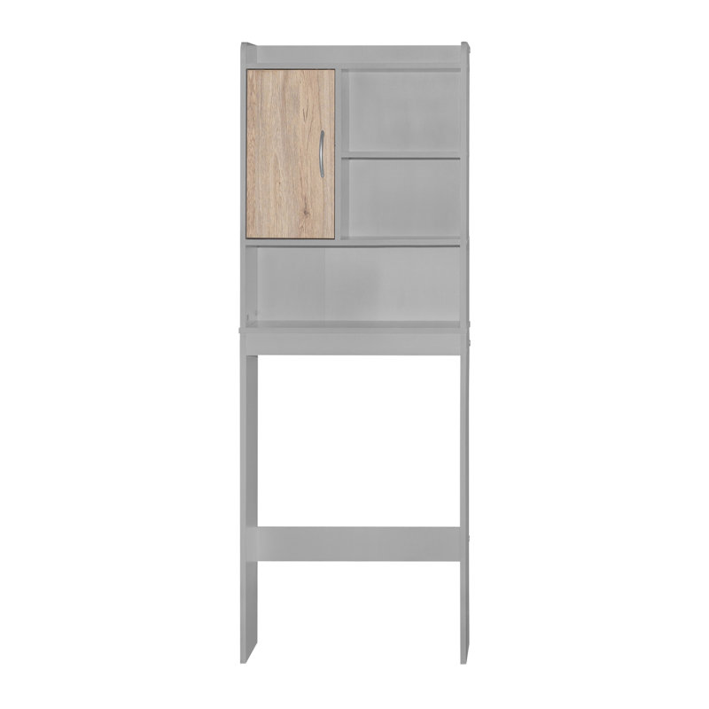 Armoire de rangement Caruso Ace, Gris clair / naturel