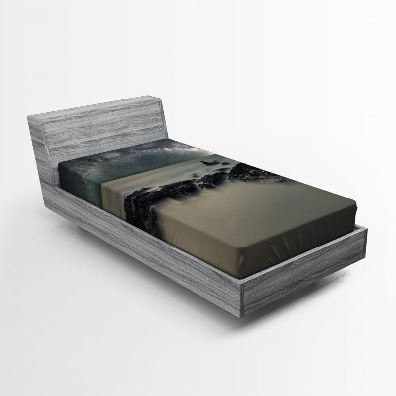 Space Microfiber Fitted Sheet, Twin XL Fitted Sheet