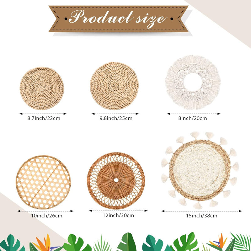 Handmade Wall Decor on Rattan