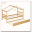 Lit en bois avec lit gigogne simple-121788100