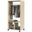 Mobile Open Wardrobe Clothes Rail Storage Shelves Small Bedroom