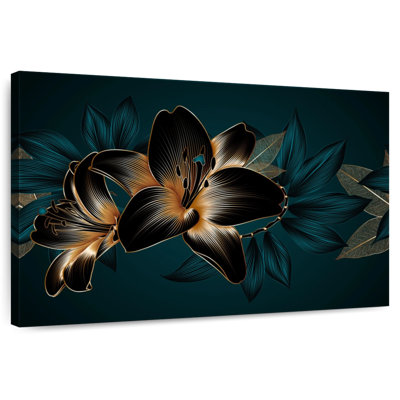 Dark Golden Lilies