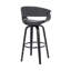Tabouret de bar avec accoudoirs et dossier ouvert en similicuir Chagnon-63322137-63322138-63322139