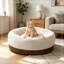 Canapé en tissu pour animaux avec coussin moelleux