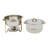 14.2Qt Gold Stainless Steel Round Chafing Dish with Lid-1901466907