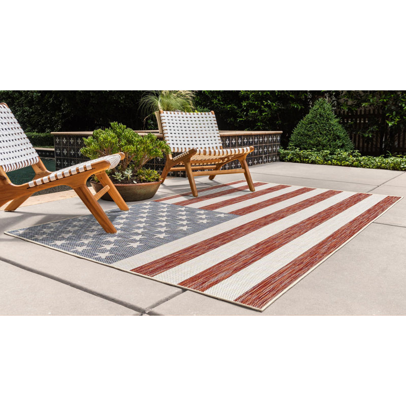 Jill Zarin Indoor/Outdoor Rug, Rectangle 6'1" x 9'