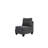 Gray Modular - 3Pc: Linen-Like Fabric & Stable Wood Model Chairs 3Pc , Gray: Resilient Build